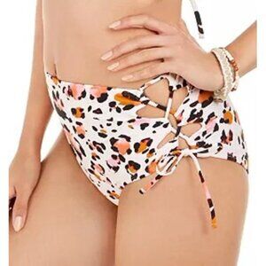 Hula Honey Womens Wild About You Pink Swim Bottom Separates